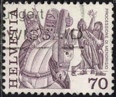 Suisse Poste Obl Yv:1039 Mi:1106A Processione Di Mendrisio (Obli. Ordinaire) - Used Stamps