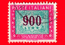 ITALIA - Usato - 1984 - Segnatasse - Cifra E Decorazioni, Filigrana Stelle, Dicitura I.P.Z.S. ROMA  - 900 L. - Segnatasse