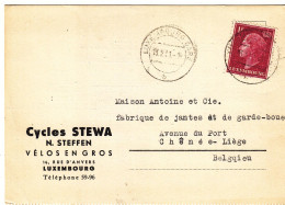 Luxembourg - Carte Postale De 1951 - Oblit Luxembourg - - Covers & Documents