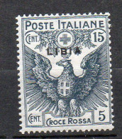1915 Libia Croce Rossa N. 14 Nuovo MLH* Sassone 70 € - Libye