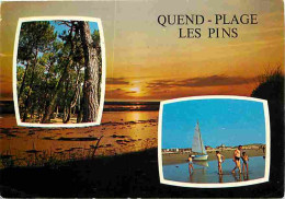 80 - Quend Plage Les Pins - Multivues - Plage - Flamme Postale - CPM - Voir Scans Recto-Verso - Quend