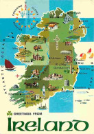 Irlande - Carte Géographique - CPM - Voir Scans Recto-Verso - Altri