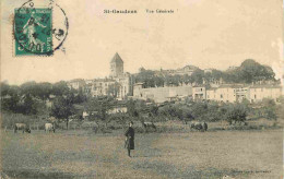 31 - Saint Gaudens - Vue Générale - Animée - Vaches - CPA - Oblitération Ronde De 1915 - Etat Abimée Sur La Droite - Voi - Saint Gaudens