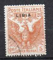 1915 Libia Croce Rossa N. 16 Used - Libye