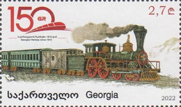 Georgia 2022 Mi#  Georgian Railway Since 1872 * * - Géorgie