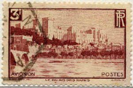 France Poste Obl Yv: 391 Mi:412 Avignon Le Palais Des Papes (TB Cachet Hexagonal) - Oblitérés