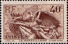 France Poste N* Yv: 315 Mi:320 La Marseillaise D'après Rude (avec Charnière) - Nuevos