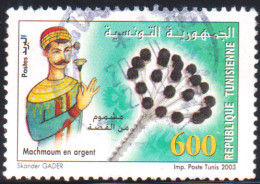 2003-Tunisie/ Y&T 1505-  Produits En Argent : Le Mechmoum De Fell, -  Obli - Tunisie (1956-...)