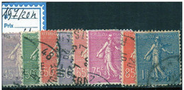 FRANCE OBLITÉRÉ - N° 197/205 - 1903-60 Sower - Ligned