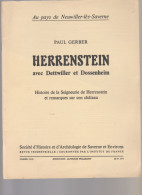 Revue- Paul Gerber - Herrenstein Avec Dettwiller Et Dossenheim - Toerisme En Regio's