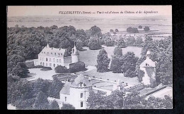 Cp, 89, Villeblevin, Vue à Vol D'oiseau Du Château Et Des Dépendances, écrite 1913 - Villeblevin