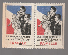 VIGNETTE LA LEGION RANCAISE VEUT FAIRE LA REVOLUTION POUR LA FAMILLE NEUF** - Vignettes Militaires