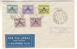 Vatican - Lettre De 1939 - Oblit Citta Del Vaticano - Exp Vers Bruxelles - - Storia Postale