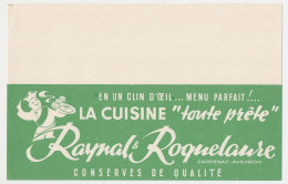 Buvard 21 X 13.5 RAYNAL & ROQUELAURE Conserves De Qualité Capdenac Aveyron - Levensmiddelen