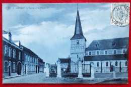 CPA Bleutée Herent SBP 1911 L'Eglise Et La Place - Herent