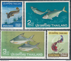 1967 Thailandia Fishes 4v. MNH Yvert E Tellier N. 453/56 - Thailand