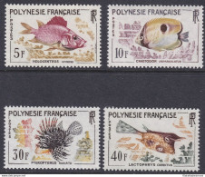 1962 POLINESIA - Pesci , Yvert  N. 18/21 4 Valori  MNH** - Autres & Non Classés