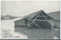 Boom - Rupture Des Digues De L'Escaut 12 Mars 1906 - Briquetterie à Boom  - Boom