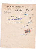 11-J.Paulhan....Location D'Automobiles & Réparations, Garage, Moteurs Industriels....Laure.(Aude)...1932 - Straßenhandel Und Kleingewerbe