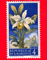 Nuovo - MNH - SAN MARINO - 1957 - Fiori - 2ª Emissione - Orchidea - 4 - Unused Stamps