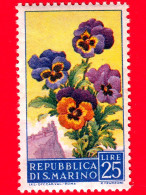 Nuovo - MNH - SAN MARINO - 1957 - Fiori - 2ª Emissione - Viole - 25 - Unused Stamps
