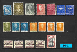 Pays-Bas  Lot De 19  Timbres - Collections