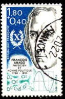 France Poste Obl Yv:2396 Mi:2532 François Arago Physicien (TB Cachet Rond) - Usados