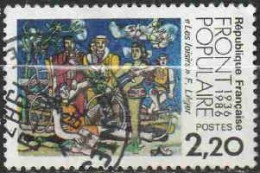 France Poste Obl Yv:2394 Mi:2526 Front Populaire 1936 1986 Les Loisirs F. Leger (beau Cachet Rond) - Usados