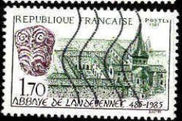 France Poste Obl Yv:2349 Mi:2496 Abbaye De Landevennec (Lign.Ondulées) - Usados