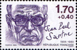 France Poste N** Yv:2357 Mi:2485A Jean-Paul Sartre Philosophe - Ungebraucht