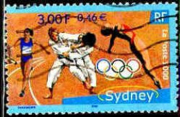 France Poste Obl Yv:3341 Mi:3482 Sydney (Lign.Ondulées) (Thème) - Judo