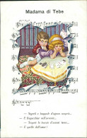 BERTIGLIA SIGNED 1920s POSTCARD - KIDS & MUSIC - MADAMA DI TEBE  - SERIE 2248 (5451) - Bertiglia, A.