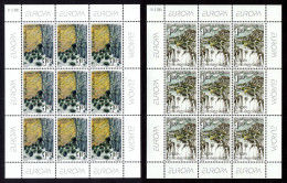 Bosnia Croatia 2001 Europa CEPT Waters Nature Tihaljina Well Pliva Waterfalls, Mini Sheet Of 9 Sets MNH - 2001