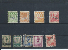 Timbres France  Colis Postaux Lot De 9 Timbres - Gebraucht