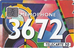 F293a-36.72 Blanc MEMOPHONE GEOMETRIE-50u-SC4-10/92 - 1992