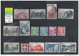 Lot Timbres Oblitérés - 1946-62 : Qté 144 Entre N° 759 & N° 1360 (voir Détail Dans Descriptif) Cote Env. 52€ - Oblitérés