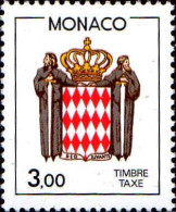 Monaco Taxe N** Yv:81 Mi:85 Deo Juvante Armoiries - Segnatasse