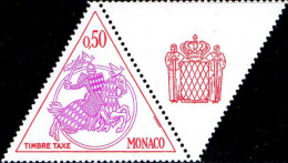 Monaco Taxe N** Yv:69 Mi:73 Sceau Princier - Portomarken