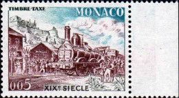 Monaco Taxe N** Yv:58 Mi:61 Locomotive Cn2 Bord De Feuille - Taxe