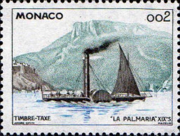 Monaco Taxe N* Yv:57 Mi:60 La Palmaria 19.Siècle (sans Gomme) - Strafport