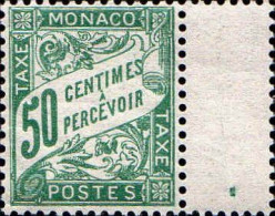 Monaco Taxe N** Yv:20 Mi:16 Banderole De Duval Bord De Feuille - Postage Due
