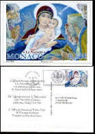 Monaco Poste Obl Yv:2899 Mi:3157 La Nativité (TB Cachet à Date) CM Monte-Carlo 17 12 13 - Ungebraucht