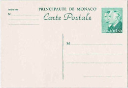 Monaco Entier-P N** Yv:38 Carte Postale Princes Rainer III & Albert - Entiers Postaux