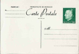 Monaco Entier-P N** Yv:34 Carte Postale Rainier III - Interi Postali