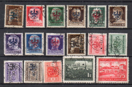LUBIANA 1944 Occupazione Tedesca  17 Francobolli Diversi Timbrati - Lots & Kiloware (mixtures) - Max. 999 Stamps