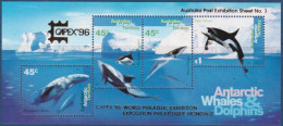 ANTARCTIQUE AUSTRALIEN - BLOC 3  CAPEX BALEINE DAUPHIN ORQUE NEUF** SANS CHARNIERE COTE 35 EUR - Unused Stamps