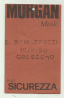 PASS EROS RAMAZZOTTI 19/08/90 GROSSETO - Eintrittskarten