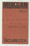 PASS EROS RAMAZZOTTI 19/08/90 GROSSETO - Biglietti D'ingresso