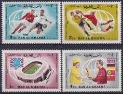 F-EX49528 RAS AL KHAIMA SOUTH ARABIA MH 1966 WORLD SOCCER FOOTBALL CUP.  - 1966 – Angleterre