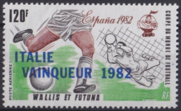 F-EX49492 WALLIS ET FUTUNA MNH 1982 WORD CHAMPIONSHIP SOCCER FOOTBALL OVERPRINT.  - 1982 – Spain